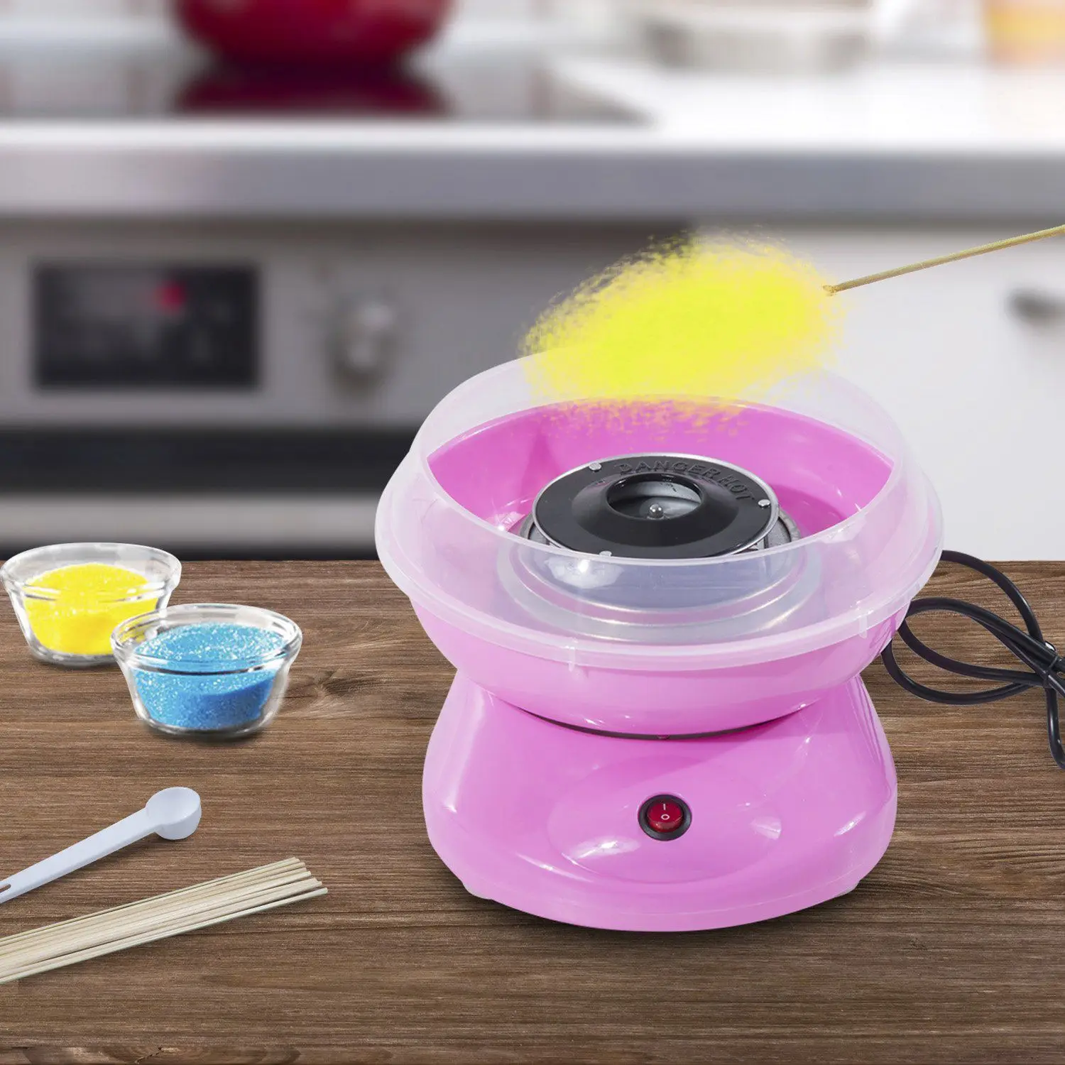 EU Plug 220V Electric Cotton Candy Machine Sugar Cotton Candy Maker Party DIY