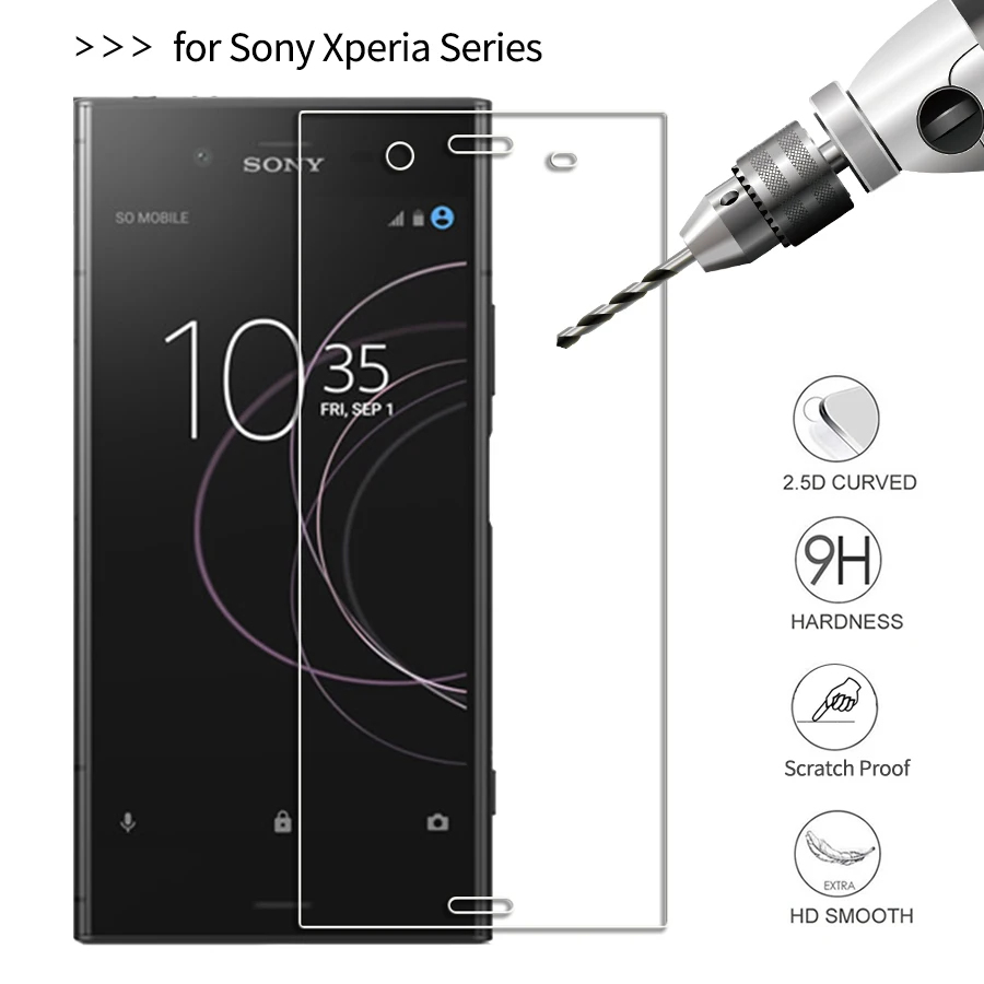 

9H Tempered Glass Film For Sony Xperia Z1 XZ2 primiun compact XZ3 XZ4 L2 L3 XA2 XA3 Ultra plus Screen Protector Protective Film