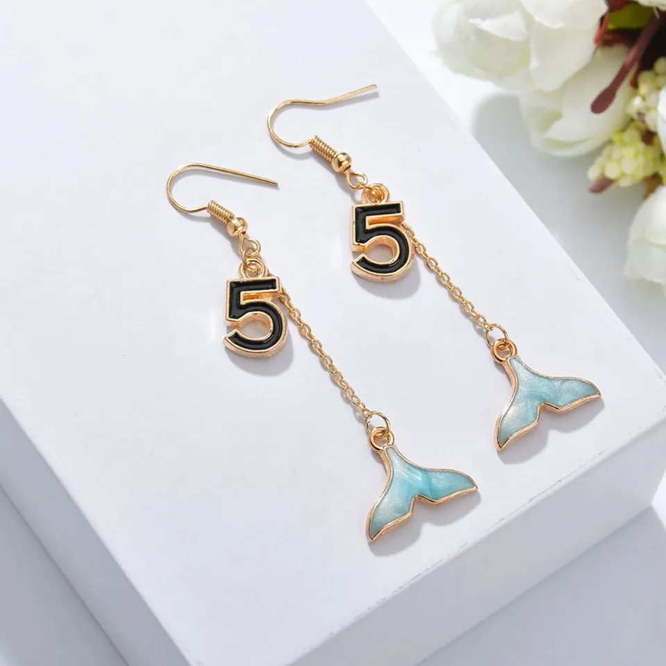 

Women Herringbone Dangle&Figure Five Earrings For Women Trendy Fashion Earrings Jewelry High Quality Party Earrings