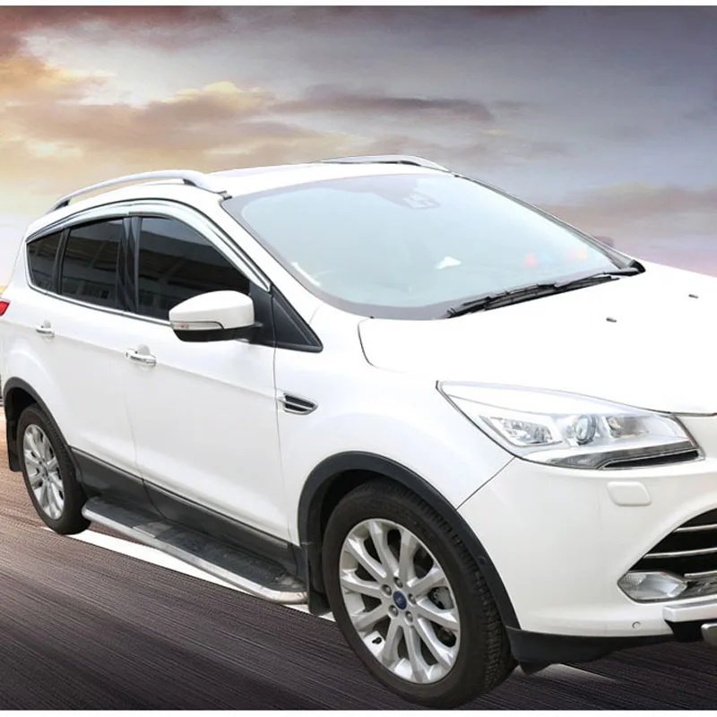 Brand New 1 Set Chrome Side Rain Guard Deflectors Vent Sun Shade Window Visors For Ford Kuga 2013-2018 Brand New 1 Set Chrome Side Rain Guard Deflectors Vent Sun Shade Window Visors For Ford Kuga 2013-2018