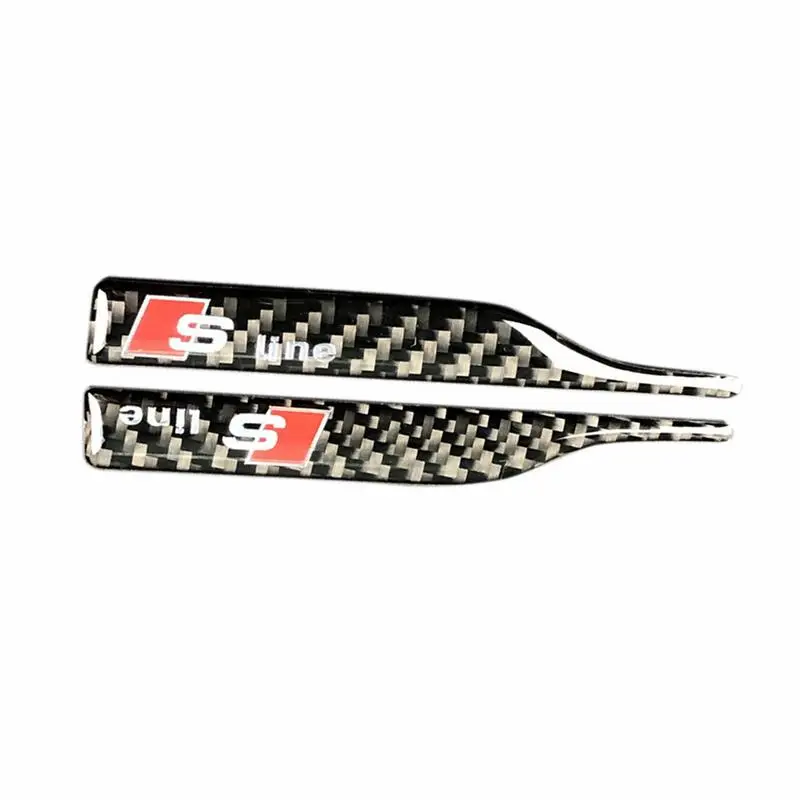 

2Pcs Fiber Car Protector Anti-Rub Sticker Door Edge Strips Auto Car Rearview Mirror Side Door Bumper For A6L A4L Q5 A3 Q3