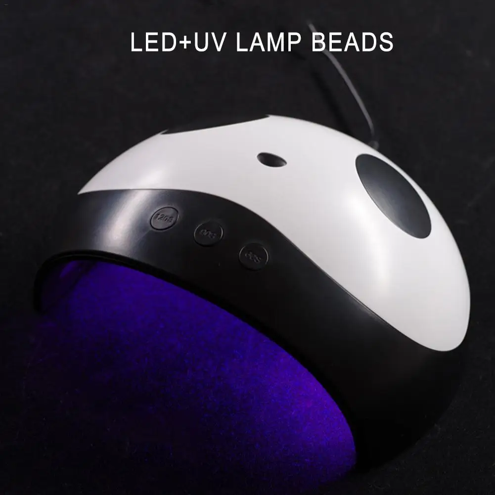 

Cartoon Panda Light Therapy Machine 36W Nail Dryer 3 Level Can Be Timed USB Bakeware UV Nail Lamp Cartoon Phototherapy Machine
