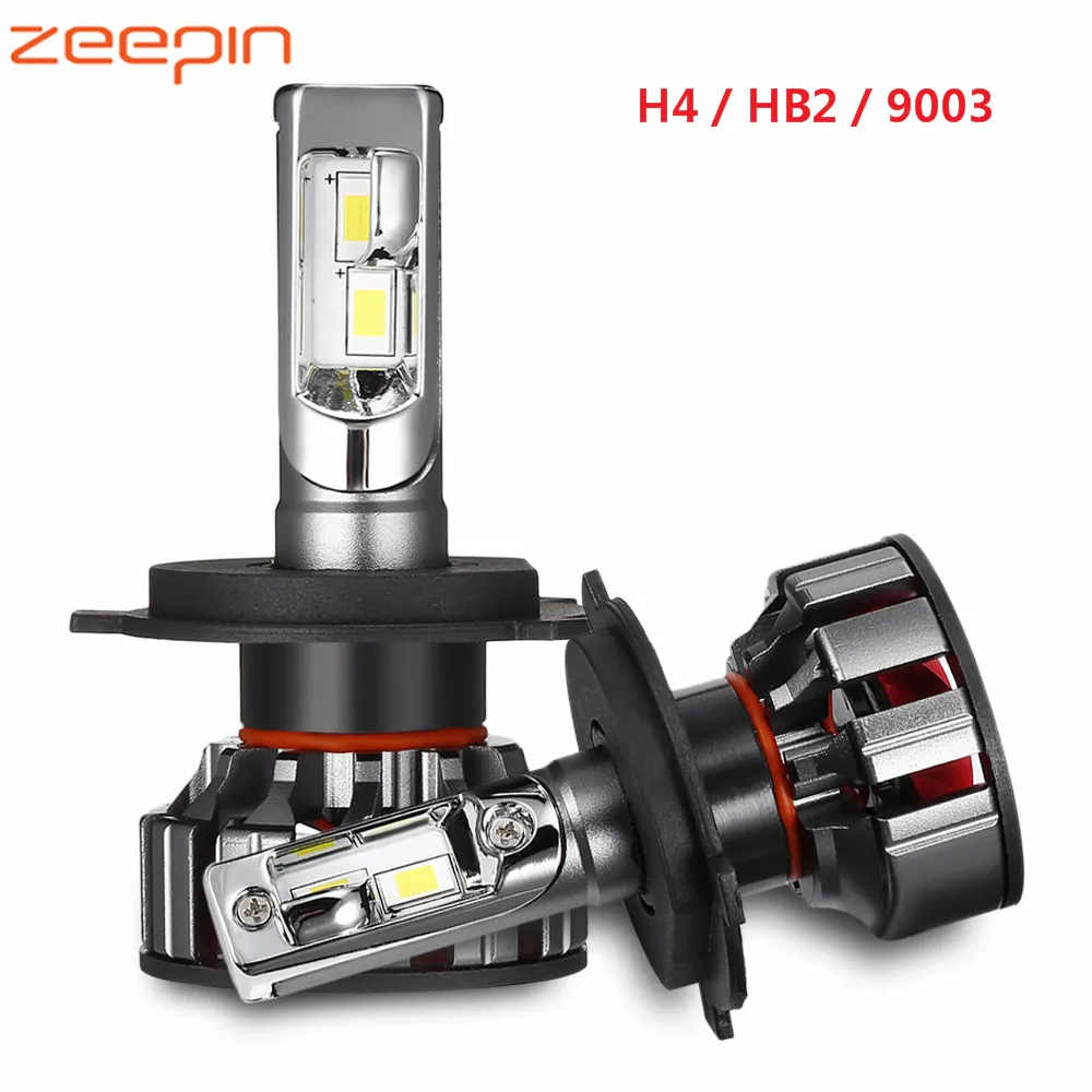 2PCS V8 H4 / HB2 / 9003 Car LED Headlight Bulbs 100W 10000lm 6000K