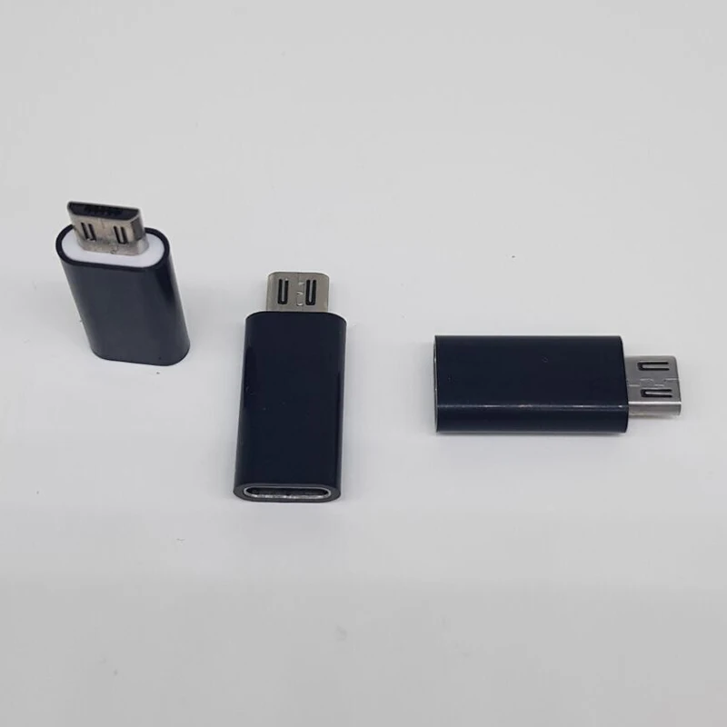 Белый черный Тип C к Micro USB Android кабель адаптер зарядное устройство конвертер для