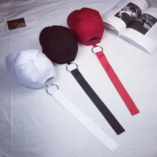 Длинный ремень изогнутый Мужская бейсболка и женские корейские модные однотонная шапка шляпы для мужчин Регулируемая модная кепка