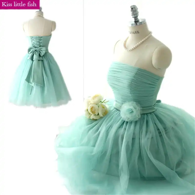 mint green cocktail dress for wedding