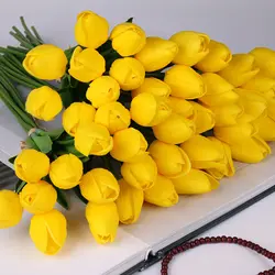 10 шт красоты реальные цветы латексные тюльпаны искусственные букет поддельные цветок букет невесты декоративные цветы для свадьбы
