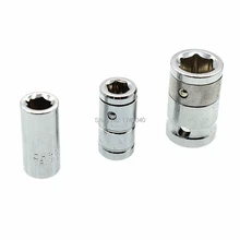 Ударная розетка гаечный ключ-адаптер 1/" 3/8" Квадратный привод до 1/" 10 мм шестигранный хвостовик быстросъемный Отвертка Держатель Бит преобразования