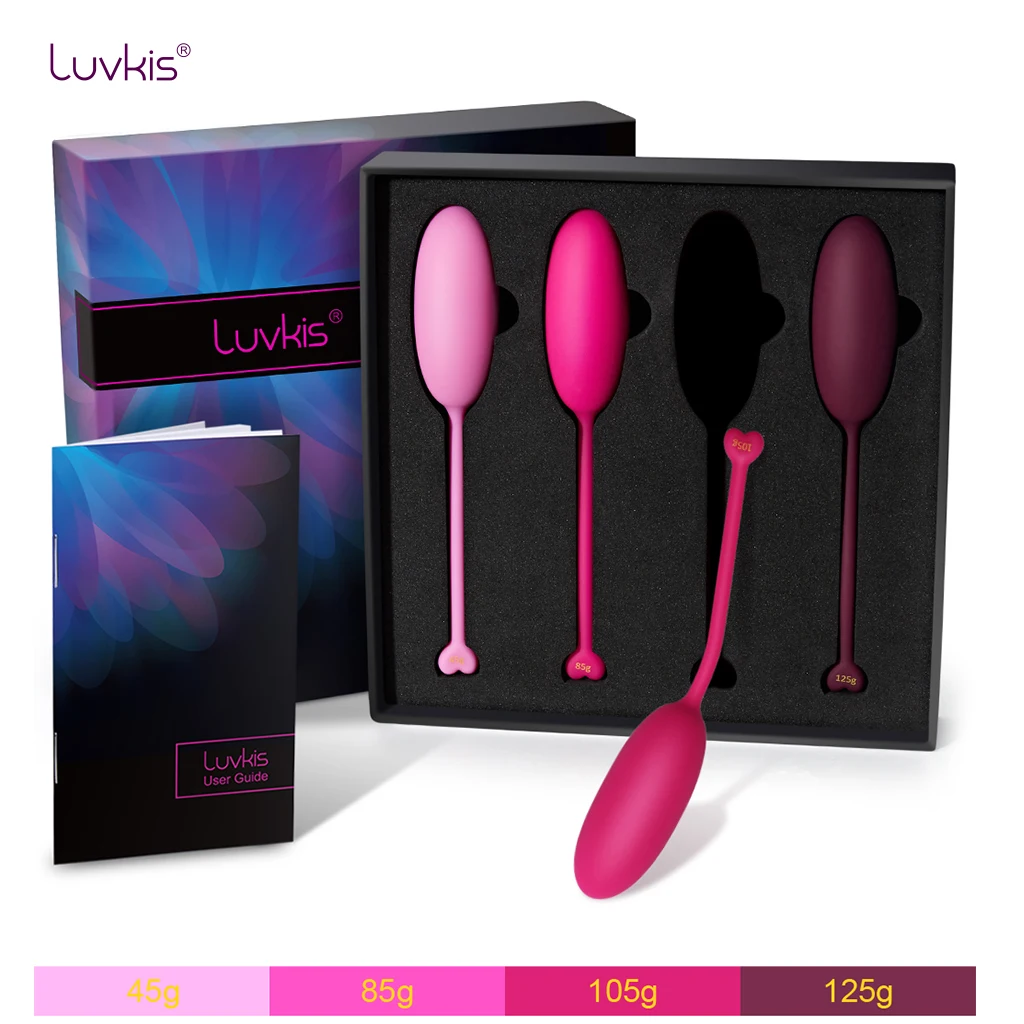 Luvkis Smart Ball Kegel Ball Ben Wa Ball Safe Silicone Vagina Tighten Exercise Machine Vaginal Geisha Ball Sex Toys for Women
