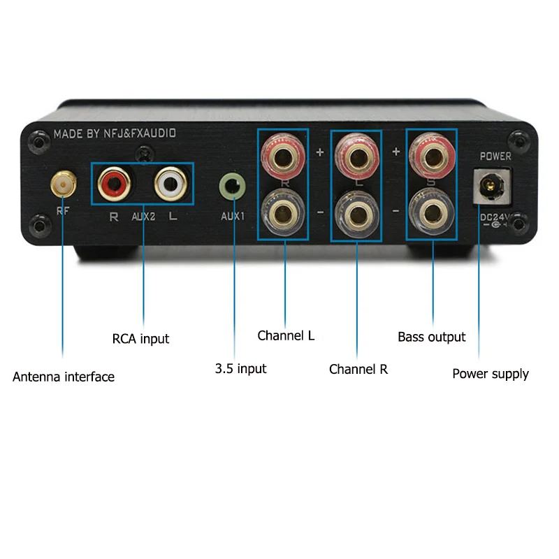 FX Audio XL 2.1BL TPA3116 bluetooth цифровой аудиоусилитель сабвуфера вход RCA/AUX/BT 50 Вт * 2 + 100