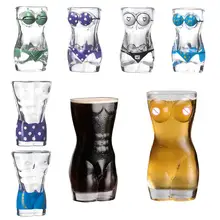 Мужская и женская личность форма человеческого тела прозрачная стеклянная Пивная кружка чашка для тела чашка для напитков Бар ночной клуб бокал для вина