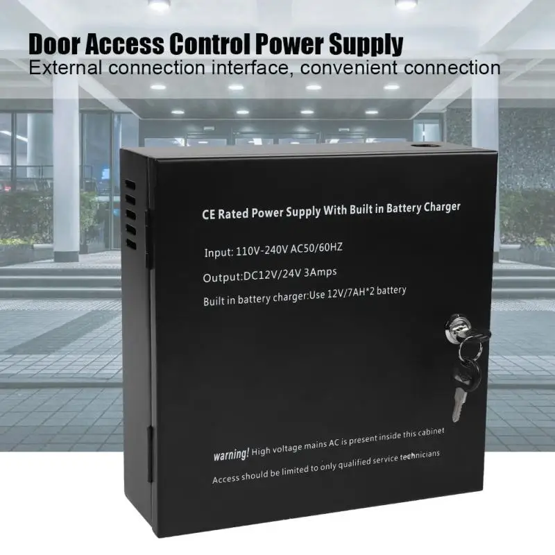 

Door Access Control System Switching Supply Power UPS Power Supply With A Relay DC 12V/24V 3A AC 110-240V 2019