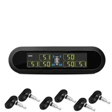 Car TPMS Tire Pressure Monitoring System HD Digital LCD Display 6 Internal Sensors Wireless Auto Tire Alarm System