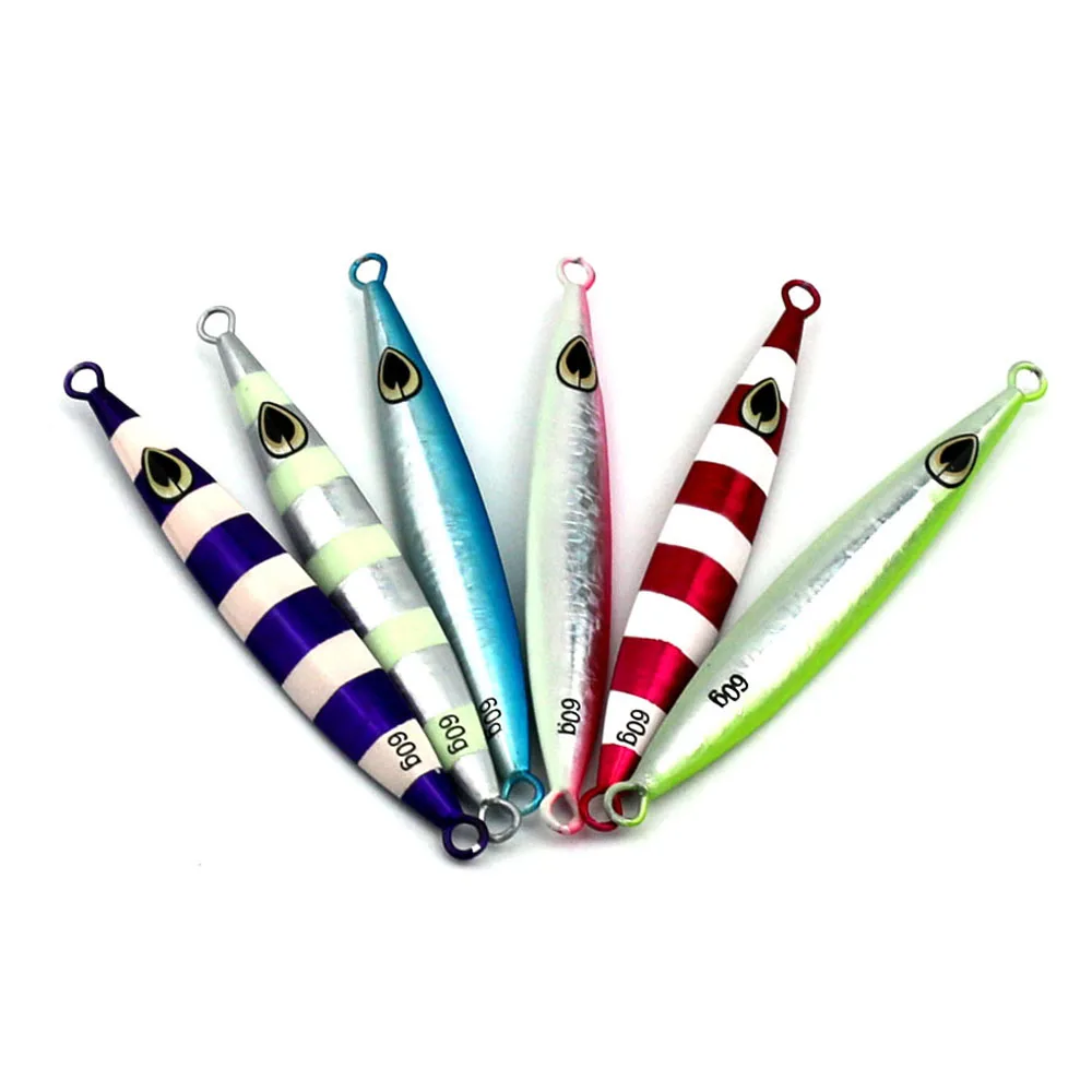 Hengjia Metal Jigging Fishing Lure 60G Lead Baits Artificial Hard Bait Tackle Sinking | Спорт и развлечения