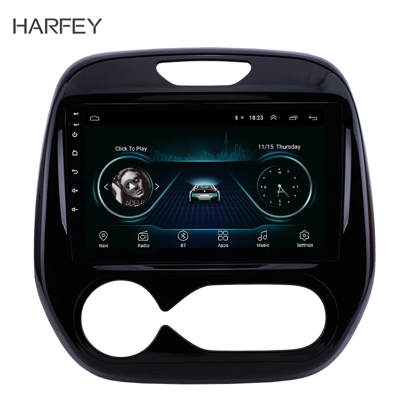 Harfey 9 дюймов Android 8 1 для Renault Captur CLIO 2011 2012 2013 2016 Samsung QM3 Авто A/C GPS навигация