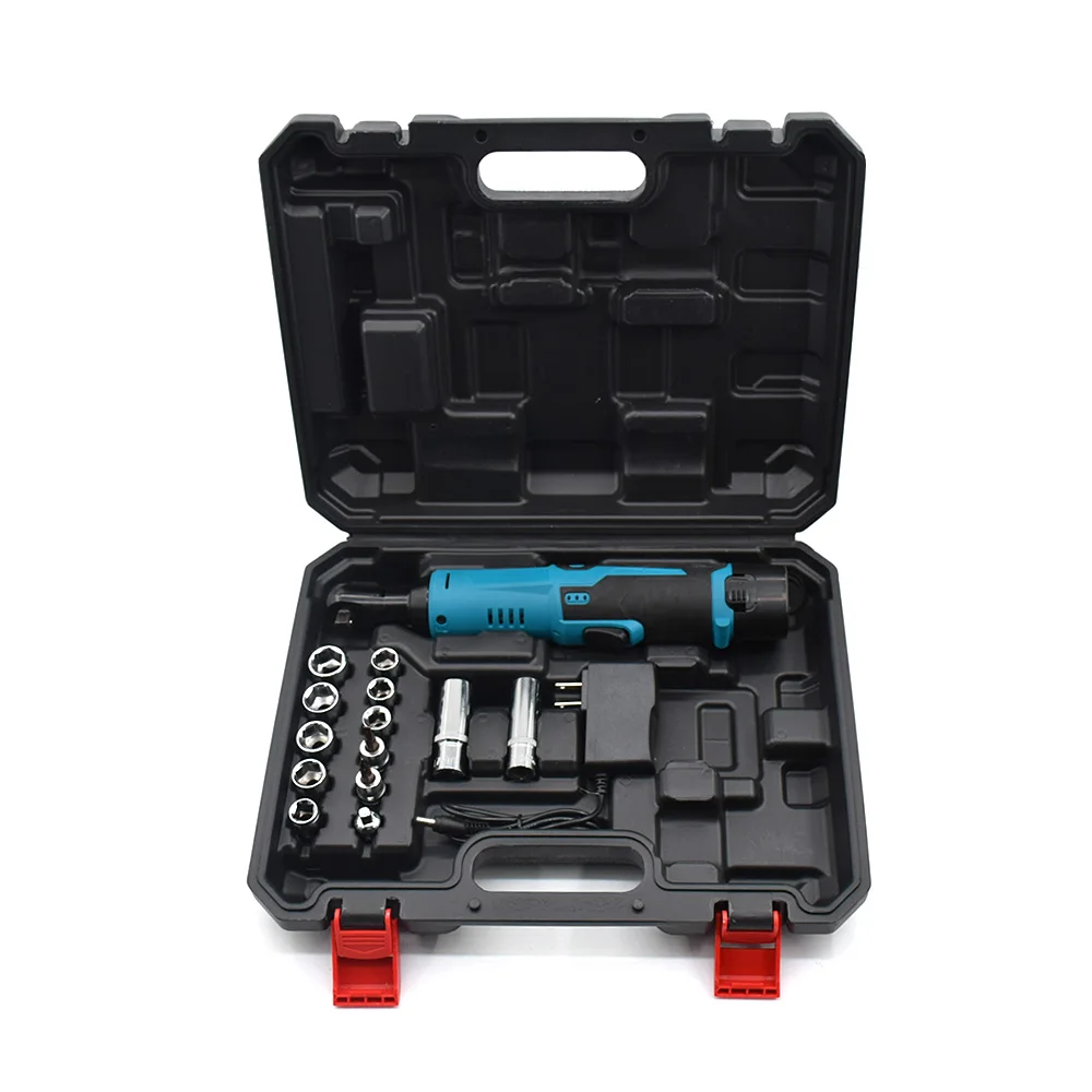 

12 V Electric Ratchet Impact-Wrench Set Lithium-Ion Battery Rechargeable Cordless Scaffolding Impact Wrench Power Tool Set Kit