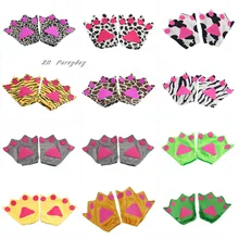 Новые детские для мальчиков и девочек; обувь в форме лап животных; запястья перчатки костюм для сцены, косплея Декор на день рождения Дети сувениры вечерние костюмы на Хэллоуин