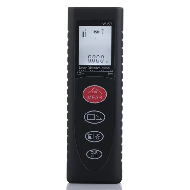 

W60 60M Handheld Digital Laser Distance Meter Range Finder Diastimeter For Construction Industries Measurement Mini Size Black