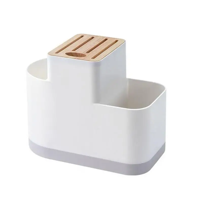 

1 pc Kitchen Storage Rack Inserted Multifunction Plastic Creative Draining Cutlery Holder Flatware Organizer Knife Block