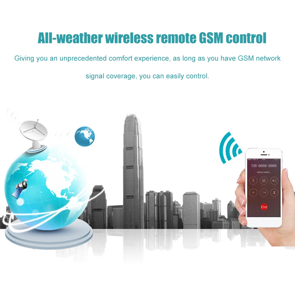 4 канала GSM беспроводной переключатель контроллер телефонного звонка SMS Пульт