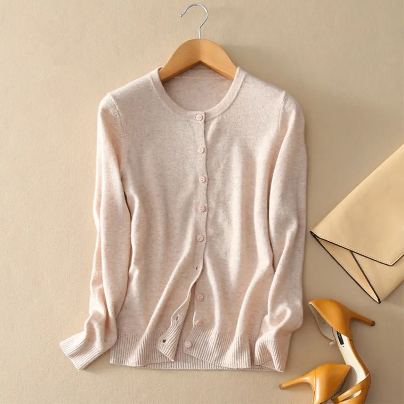 2019 Spring And Autumn New Style Women Wool Cardigan Women Sweater V-neck Long-Sleeve Wild Coat Loose Knitted 2019 Spring And Autumn New Style Women Wool Cardigan Women Sweater V-neck Long-Sleeve Wild Coat Loose Knitted