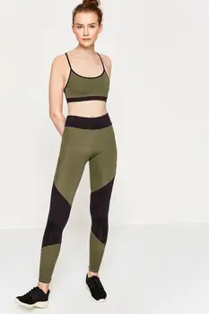 

Koton Women Khaki Leggings 8KAK42410NK