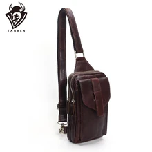 Chest Bag 2019 Fashion Genuine Leather Crossbody Bags Men Casual Messenger Bag Small Brand Designer Male Shoulder Bag yiang fashion genuine leather crossbody bags casual chest bag messenger bag small brand designer male shoulder bag 2 colors