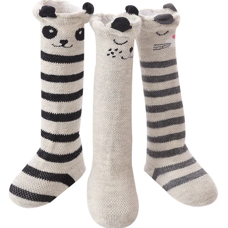 Toddler Socks Non Skid Cotton Knee High Stockings For Boys/&Girls leg warmers 6-Pairs