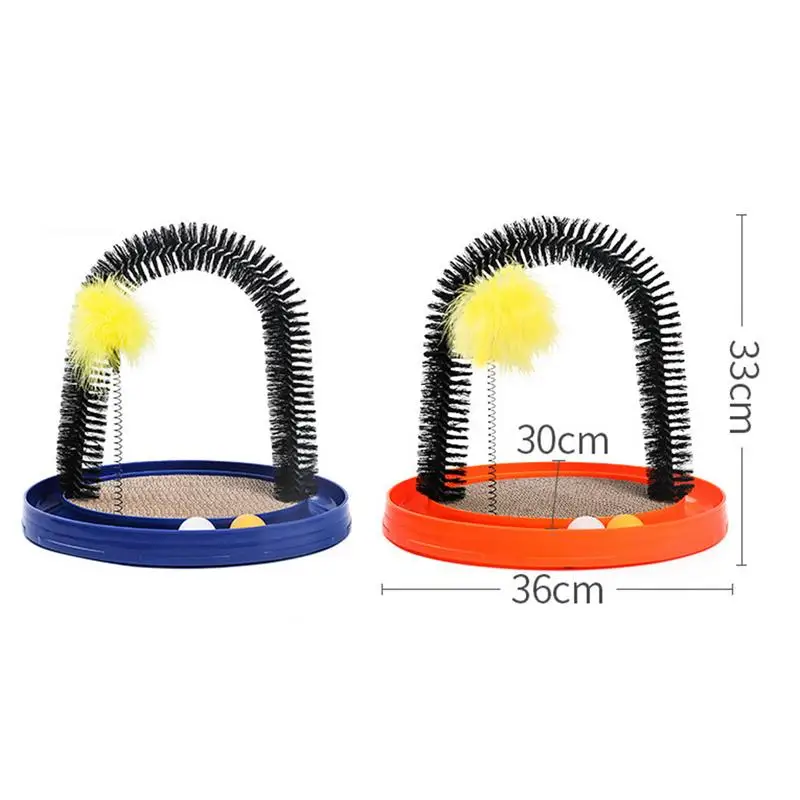 Многофункциональная кошачья доска для кошек трек кошка фен умеренная твердость Арка поворотный стол для кошки грумер массажер товары для домашних животных