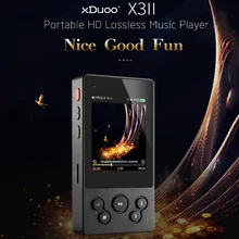 Xduoo X3II X3 II MP3 музыкальный плеер bluetooth 4,0 AK4490 Hi Fi аудио Mp 3 плеер Dsd мини Mp3 декодер плееры для поддержки 256 ГБ