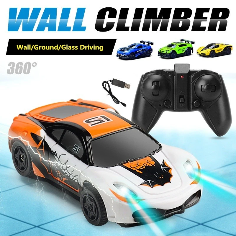 2018 NEW RC Sports Wall Car 777-617 Anti Gravity Ceiling Wall Racer Climb Electric Remote Control Wall Climbing Car Boy Gift