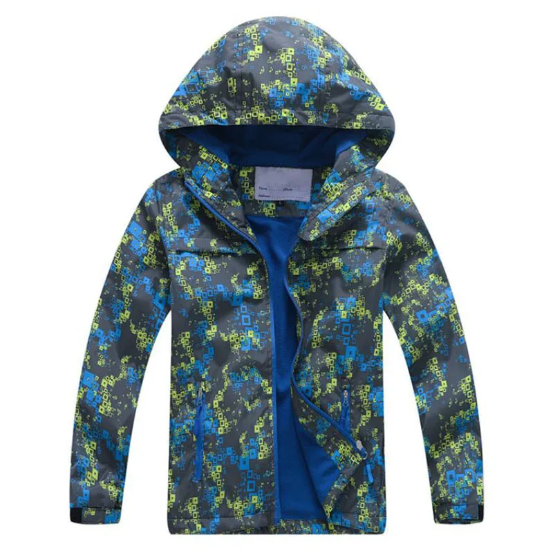 

Boy Outerwear Waterproof Windproof Hoodie 2019 Spring Boys JacketsKids Sport Jackets Children Polar Fleece Warm Coats