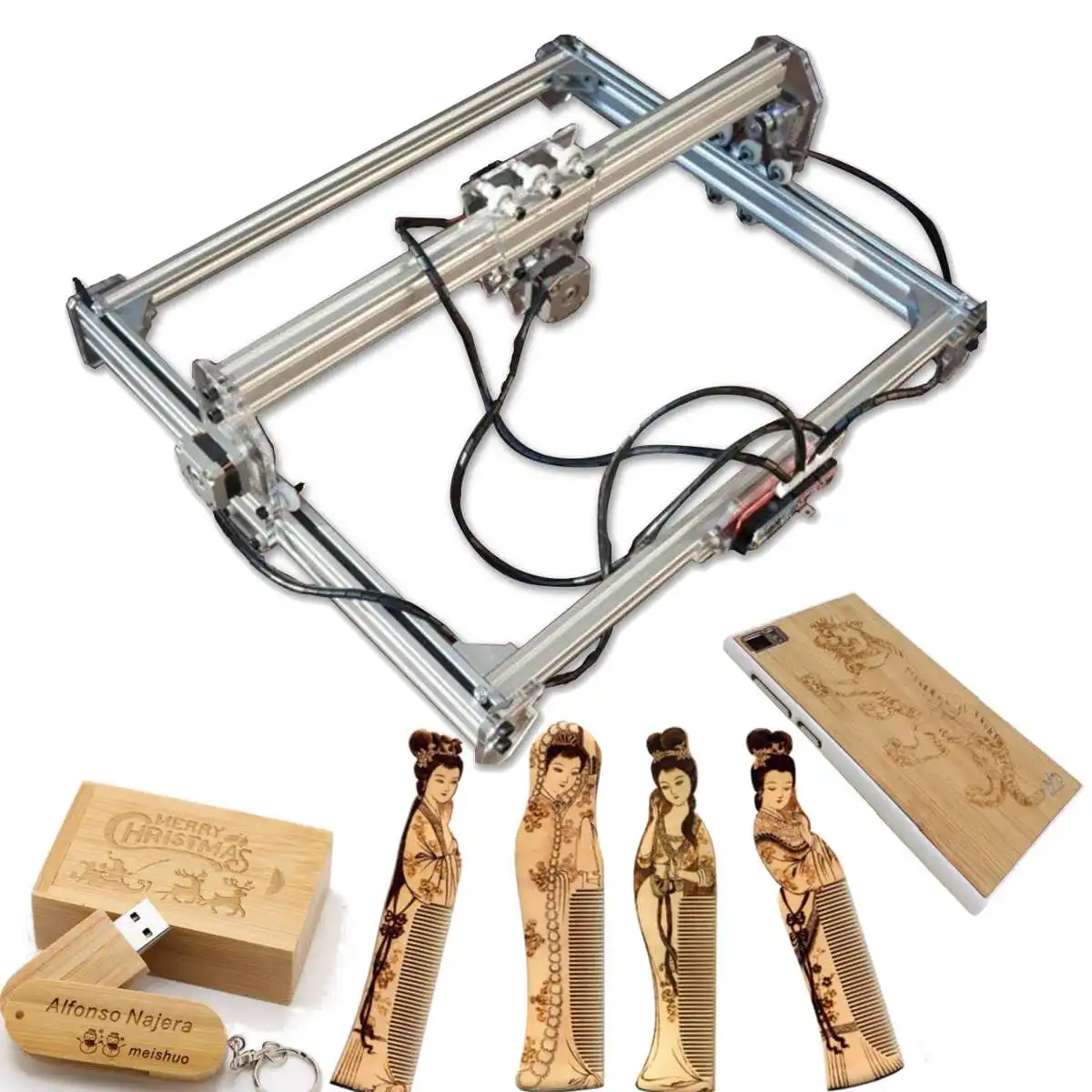 

laser cutting machine TTL PMW control 400MM x 300MM 500mw DIY laser engraving machine, laser carving machine cnc router