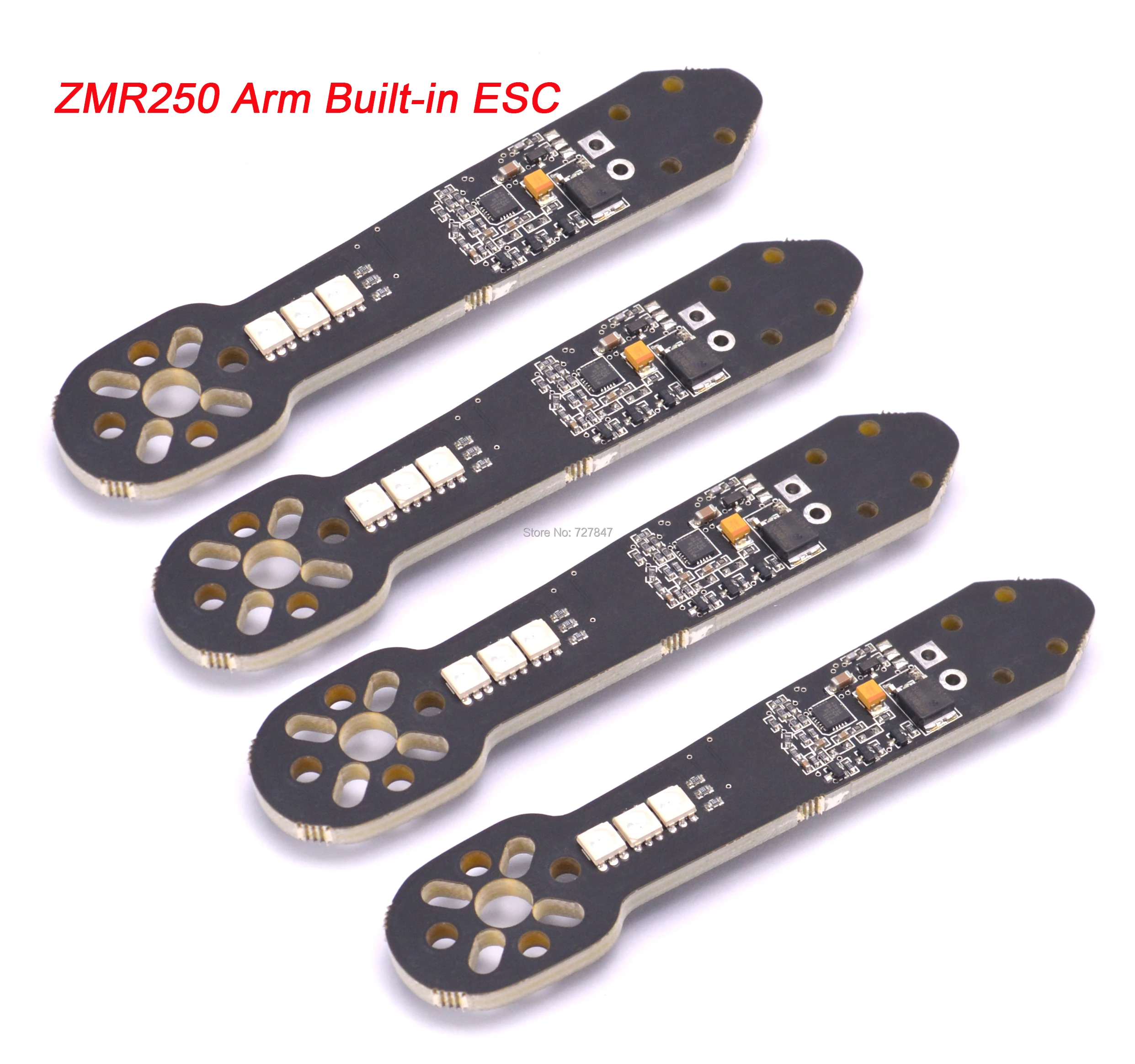 

QAV250 ZMR250 Replacement Glass Fiber Arm with Built-in BLheli 12A ESC 5V 7 Color Led For Mini 250mm FPV Quadcopter Frame