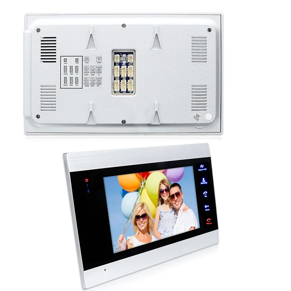  7 Inch Wireless WiFi Smart IP Video Door Phone Intercom System HD AHD 720P 1200TVL Wired Doorbell C - 4000160320530