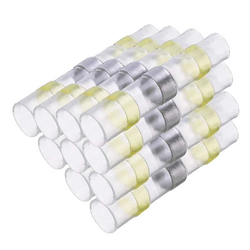 

250Pcs/set Mixed Solder Sleeve Heat Shrink Butt Wire Splice Connector Terminal Kits For Marine Automobile Motorcycle