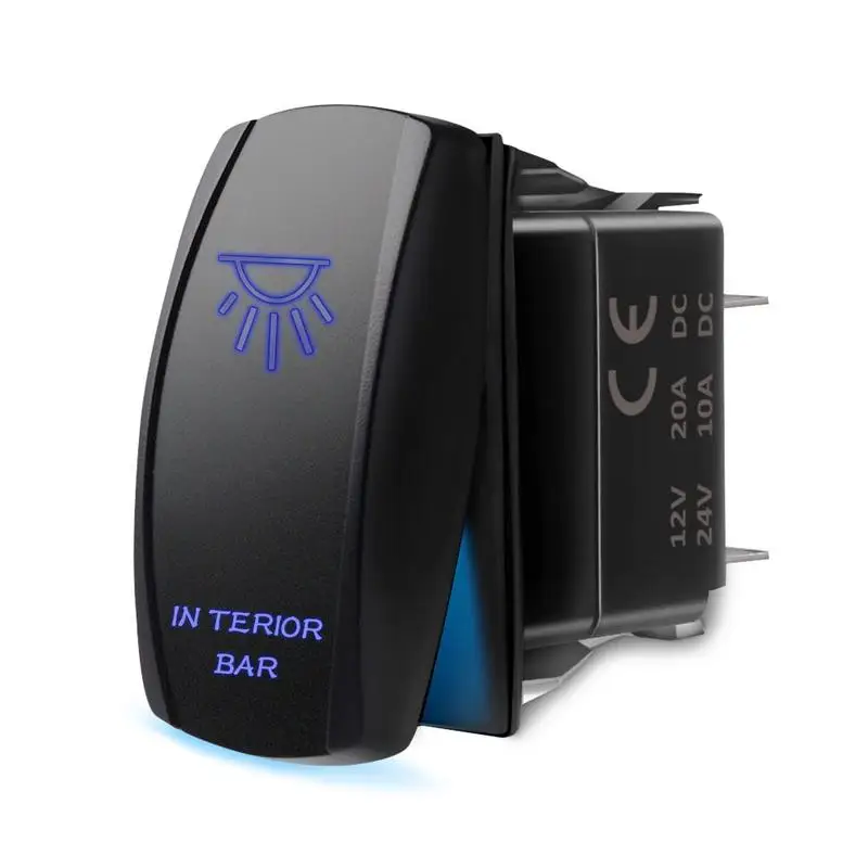 

Blu-Ray Car Modification Rocker Switch For passat b6 Car Switch For golf mk4 Universal Mini Switch