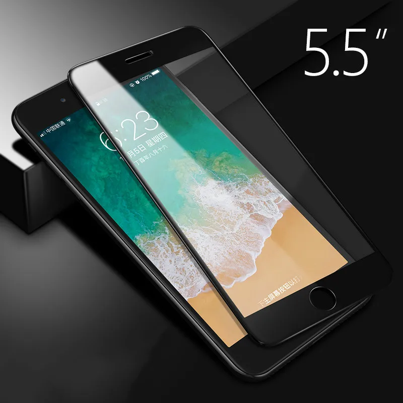 5D закругленная кромка закаленное стекло для iPhone SE 2020 6 6S 7 8 Plus X XS 11 MAX XR полная