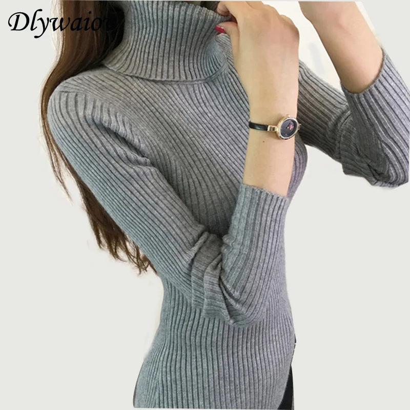 New Elastic Sweaters Long Sleeve Female Pullovers Stylish Slim Turtleneck Knitted Sweater 2018 Autumn Winter Women Bottoming New Elastic Sweaters Long Sleeve Female Pullovers Stylish Slim Turtleneck Knitted Sweater 2018 Autumn Winter Women Bottoming