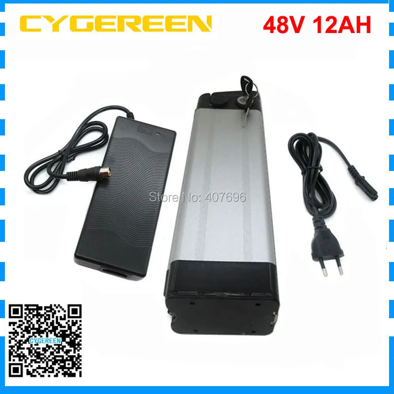 

silver fish 48V 12Ah battery for 48v Bafang/8fun 750w mid/center drive motor 48v 12AH Battery for Electric Bike Top discharge