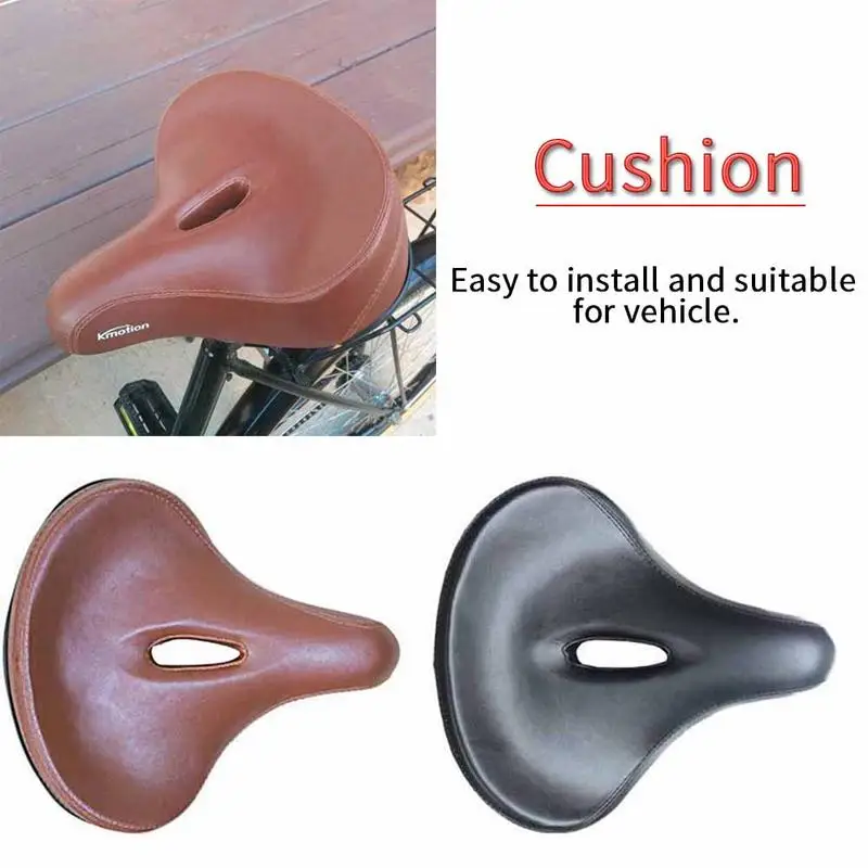 

Comfortable Bicycle Seat Replacement Wide Bike Seat Saddle For Exercise Outdoor Bikes