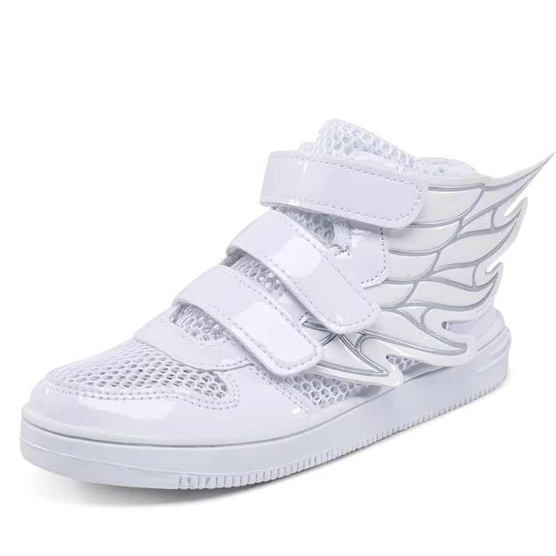 

Torisky Spring Children Shoes Cartoon White Wings Shoes Kids Breathable Hook&loop Mesh Casual Shoes Mesh Outdoor Sneaker