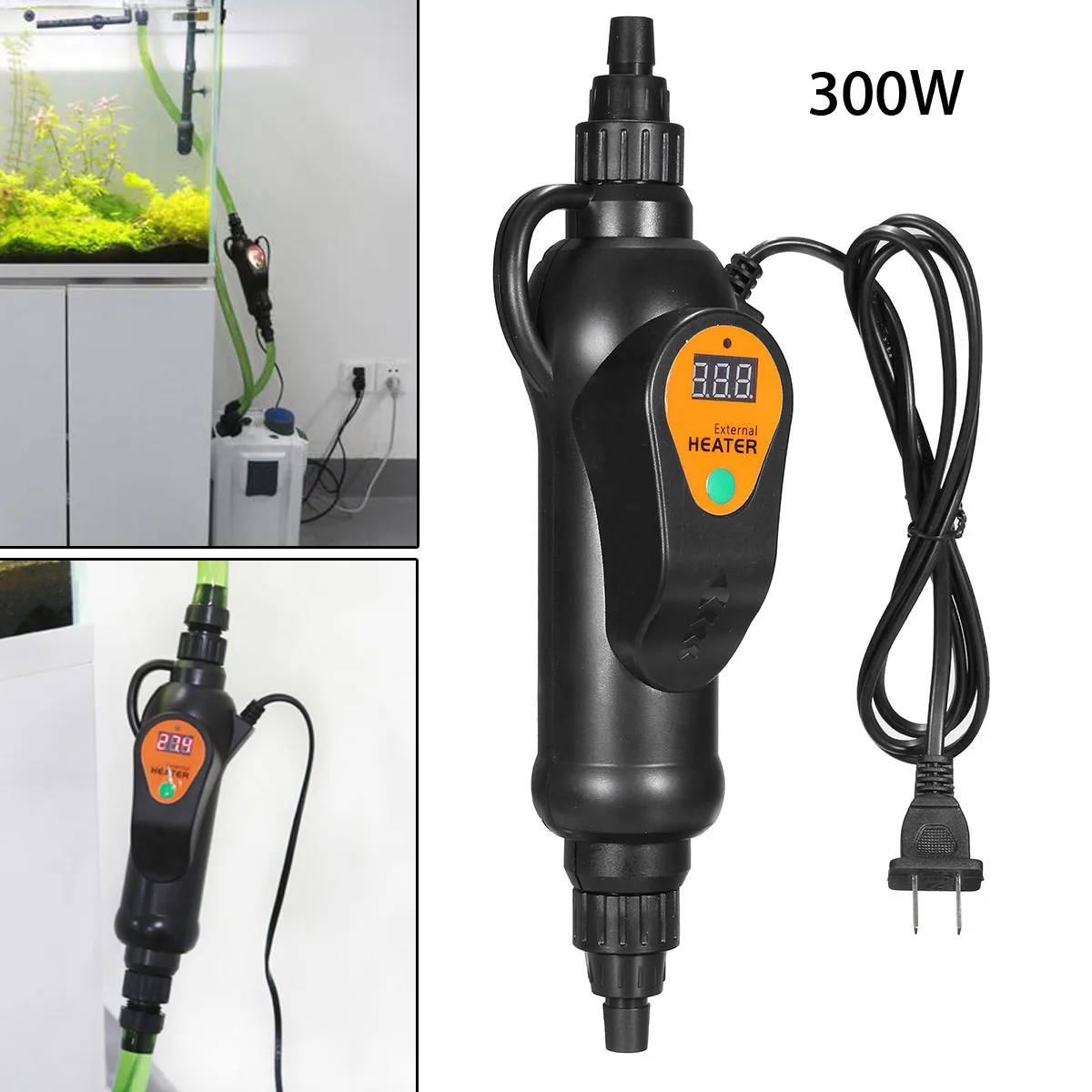 

330W 220V Aquarium External Heater Aquarium Fish Tank Adjustable Temperature External Heater US Adapter Temperature Controller