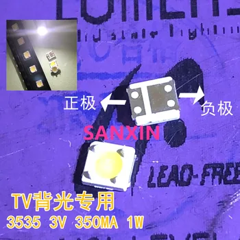 

500PCS lumens LED Backlight 1W 3V 3535 3537 Cool white LCD Backlight for TV Application A129CECEBP18A-2092 4D
