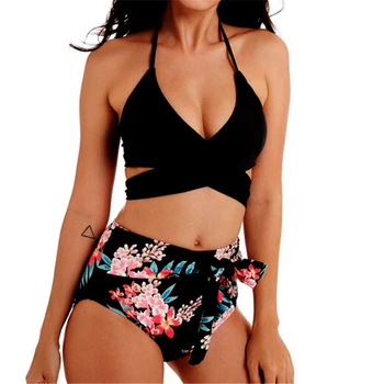 

Swimming Suit For Women High Waist Bikini Padded Swimwear Beachwear Ladies Bathing Suit Sexy Bikini Set Swimming Costume Biquini