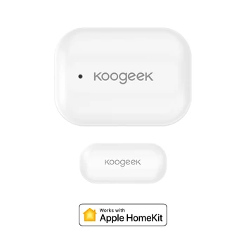 

Koogeek Smart Sensor Work with Apple HomeKit No Hub Required Remote Access Automatic Trigger for Doors Windows Cabinets and More