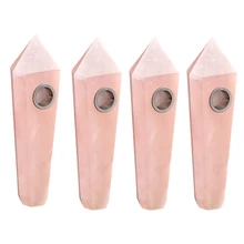 Botique-1Pcs натуральный розовый кварц кристаллические курительные трубки сигаретная трубка