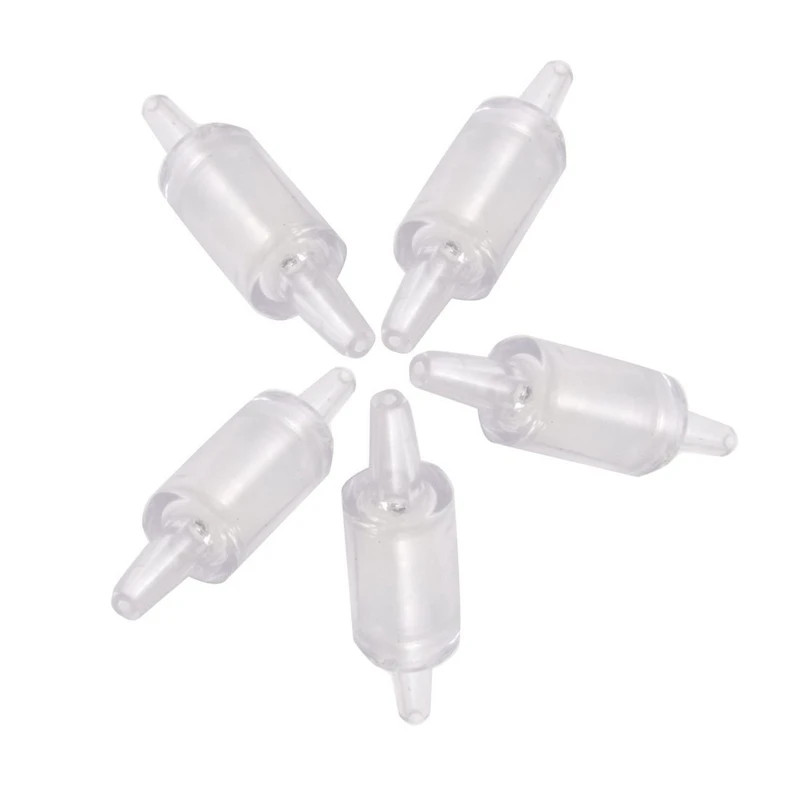

SODIAL(R) 5 Pcs Non-return Plastic Air Pump Check Valves Clear for Aquarium