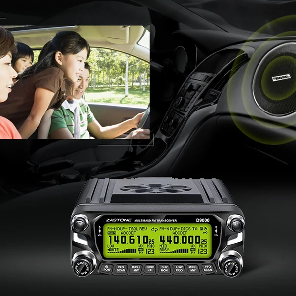 

Original D9000 Car Walkie-Talkie Outdoor 50km 50W High Power Dual Amplifier Screen Display Same Frequency for Self-Driving Tour