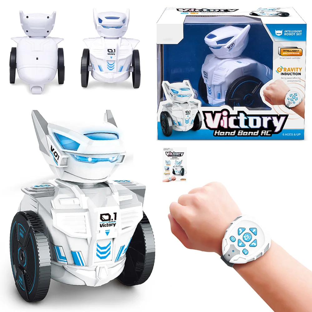 2 4G часы изношенный пульт дистанционного управления игрушка RC робот с крутым